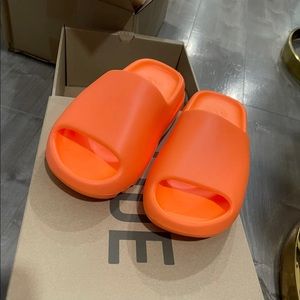 Orange Yeezy slides size 12.5 $150 no box